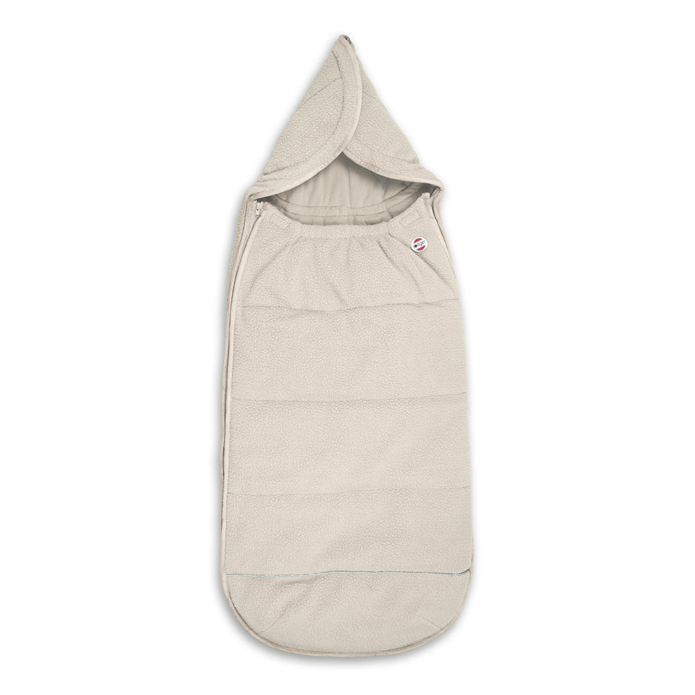 Lodger autostoel voetenzak teddy fleece ecru