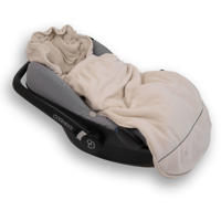 thumbnail: Lodger autostoel voetenzak teddy fleece ecru