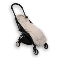 thumbnail: Lodger autostoel voetenzak teddy fleece ecru