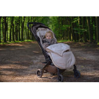 thumbnail: Lodger autostoel voetenzak teddy fleece ecru