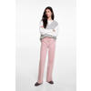 MANGO TEEN wide leg jeans roze