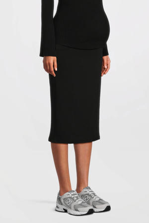 zwangerschaps midi rok zwart