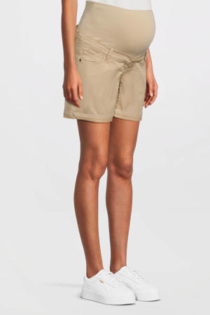 regular waist zwangerschaps casual short zand
