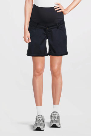regular waist zwangerschaps casual short donkerblauw