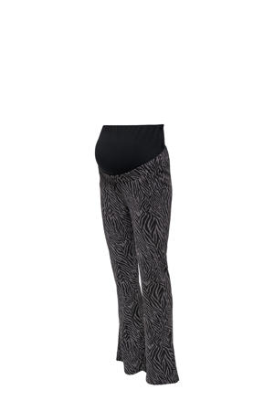 zwangerschaps flared broek zwart
