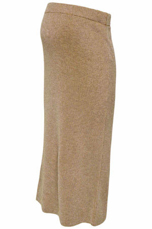 zwangerschaps midi rok glitter camel