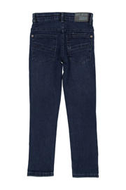 thumbnail: Dark blue denim jongens Quapi regular fit jeans dark blue van jog denim met rits- en knoopsluiting en effen