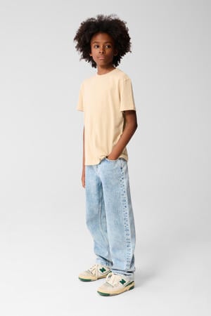 baggy fit jeans medium blue denim bleached