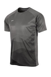 thumbnail: Zwarte jongens en meisjes Reece sportshirt Shift van polyester met korte mouwen en ronde hals