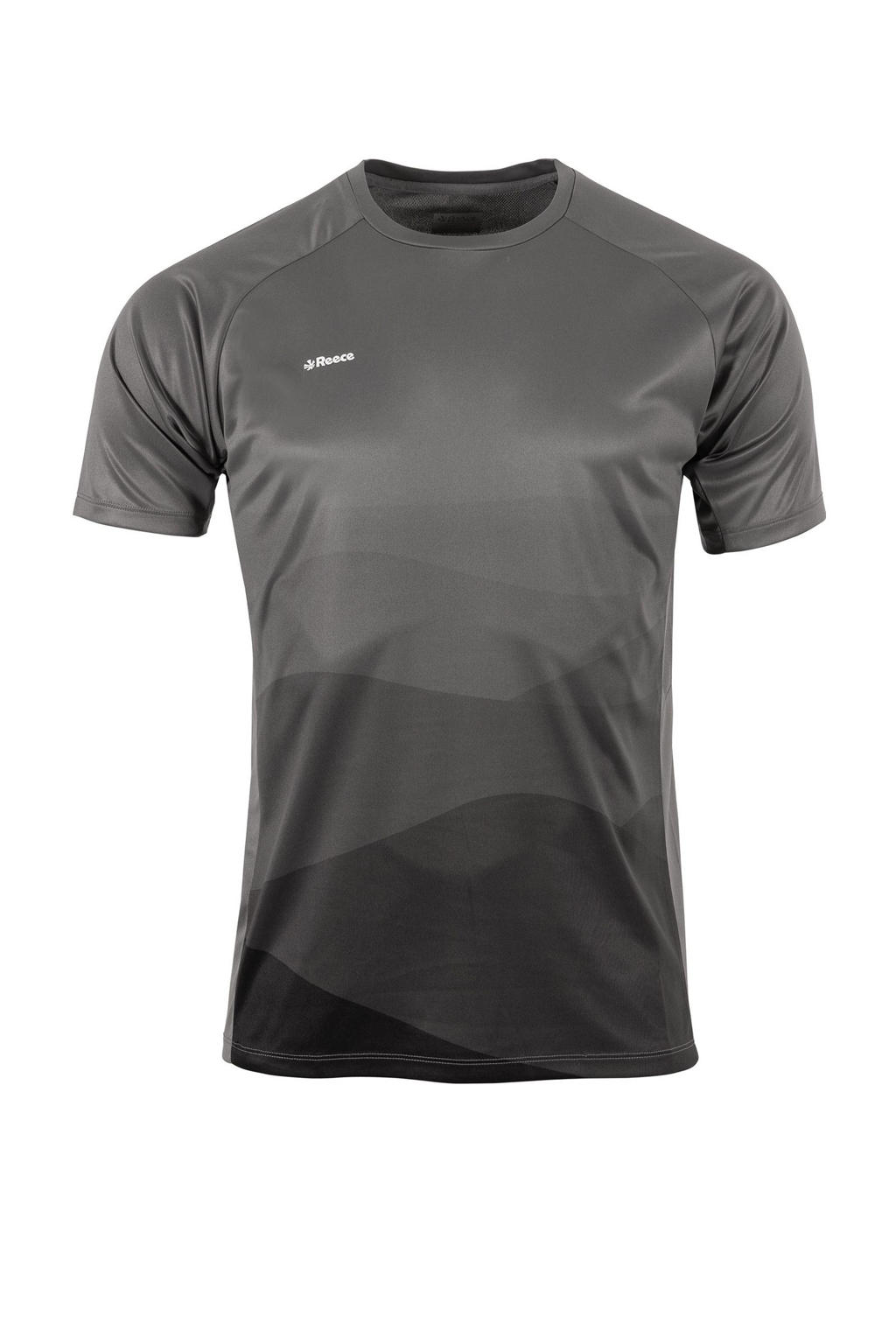 Zwarte jongens en meisjes Reece sportshirt Shift van polyester met korte mouwen en ronde hals