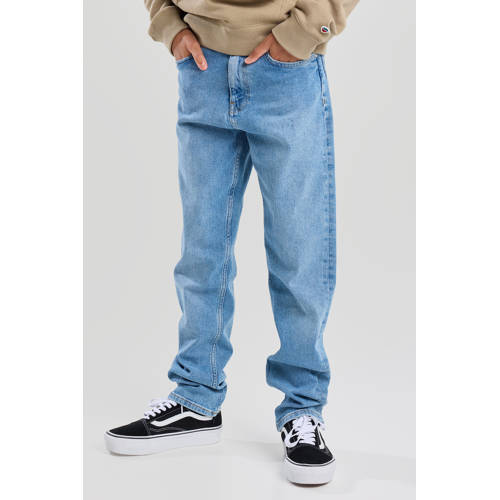 America Today regular fit jeans light blue denim Blauw Effen - maat 122/128 afbeelding
