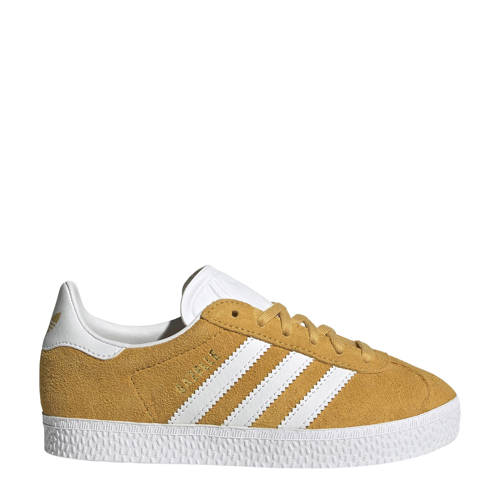 adidas Originals Gazelle suède sneakers oker/wit Geel Jongens Suede Logo