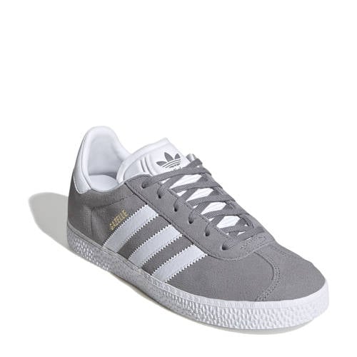 adidas Originals Gazelle sneakers grijs/wit Jongens Suede Effen