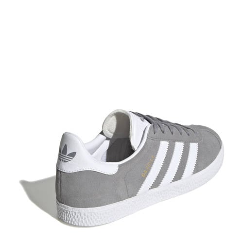 adidas Originals Gazelle sneakers grijs/wit Jongens Suede Effen
