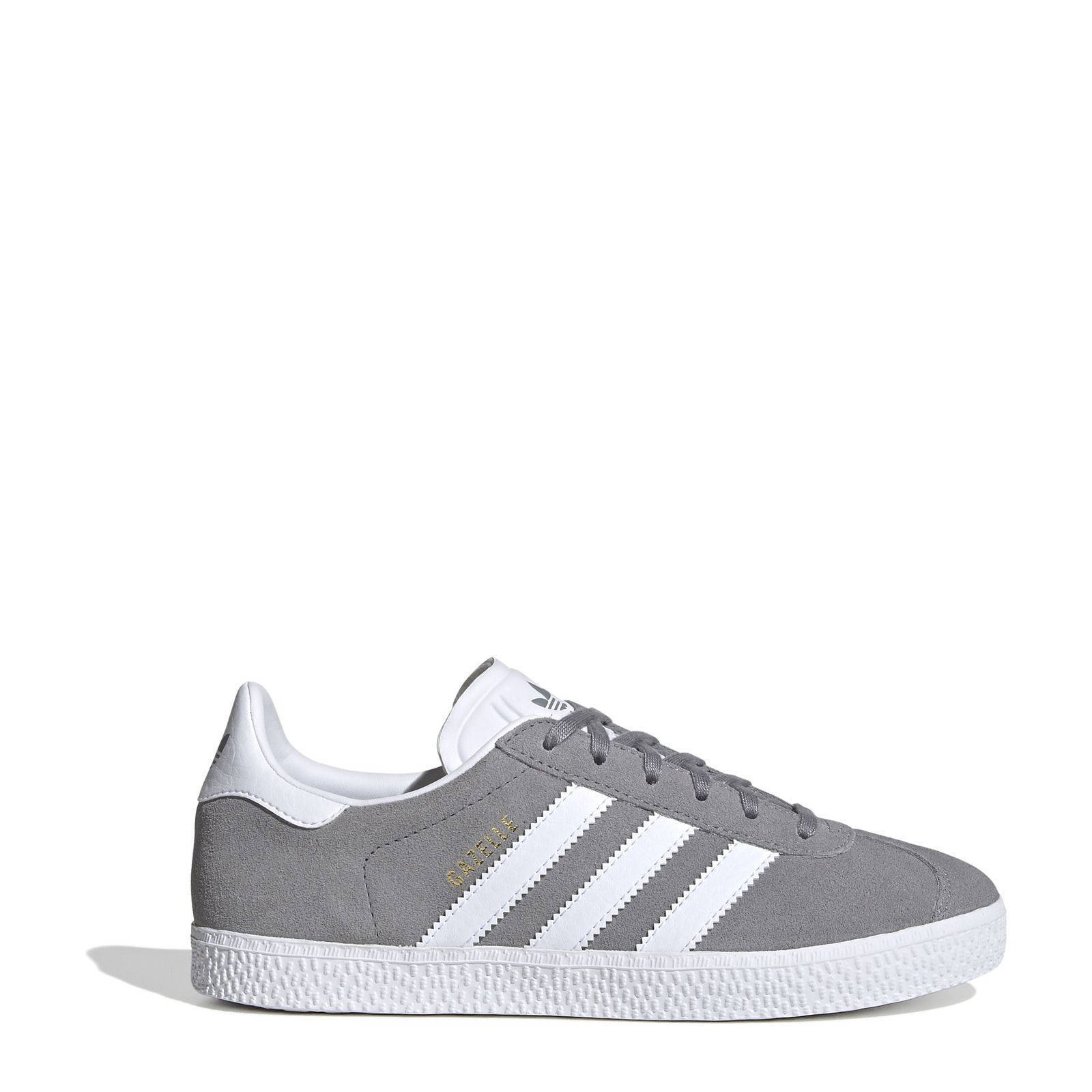 adidas Originals Gazelle sneakers grijs/wit | kleertjes.com