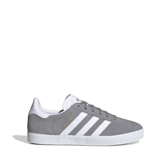 adidas Originals Gazelle sneakers grijs/wit Jongens Suede Effen