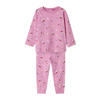 NAME IT MINI kerstpyjama NMNVISMAS met all over print roze
