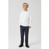 NAME IT KIDS geruite slim fit broek NKMSILAS antraciet