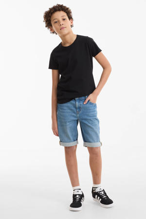 denim short blauw