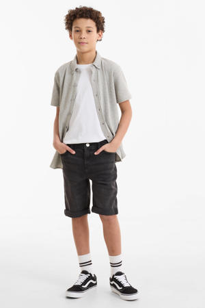 denim short donkergrijs
