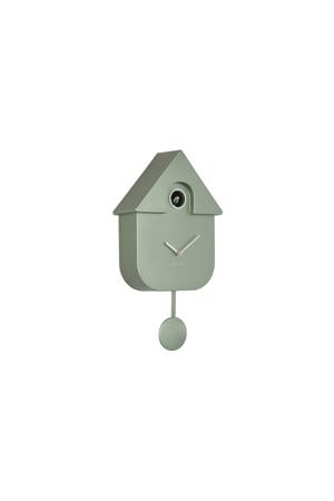 wandkllok Modern Cuckoo Metallic