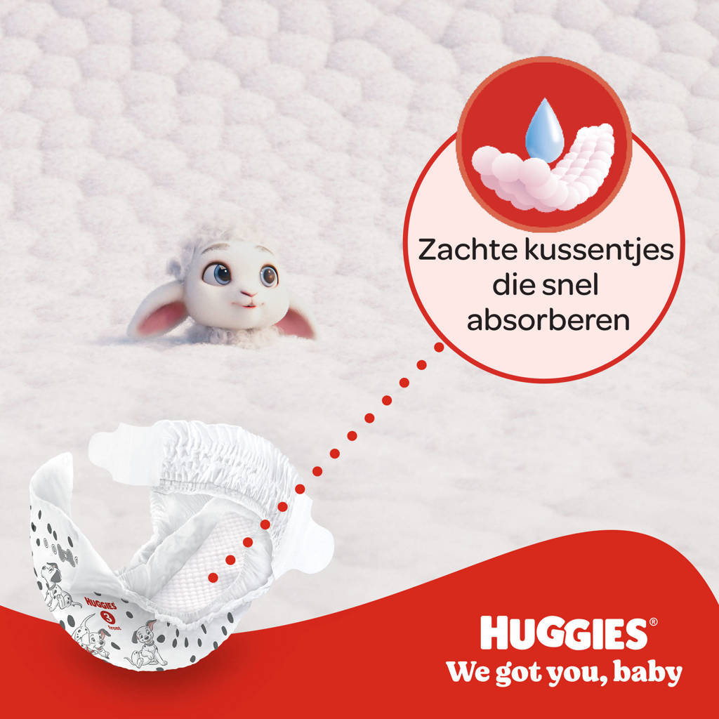 Huggies Little Movers baby luiers, Maat 3 (4 tot 9 k