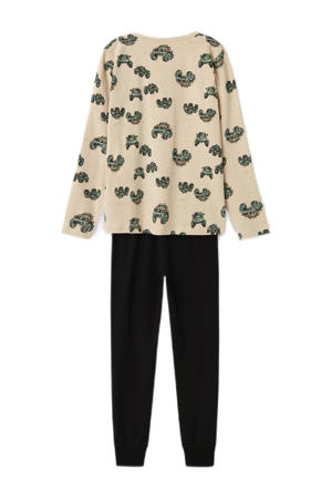 pyjama NKMNIGHTSET ecru/zwart