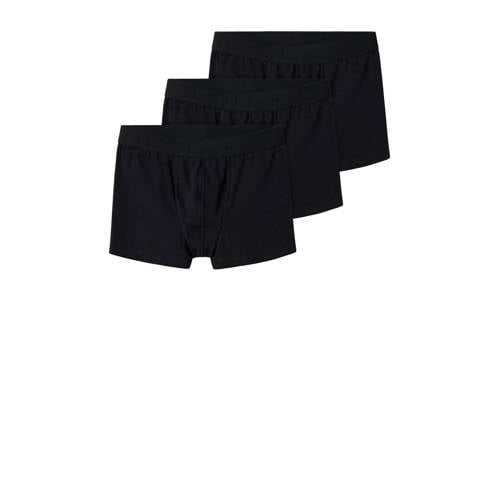 NAME IT KIDS boxershort NKMBOXER - set van 3 zwart Jongens Stretchkatoen - maat 116 afbeelding