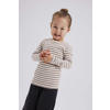 NAME IT MINI gestreepte longsleeve NMFSURAJA ecru/taupe