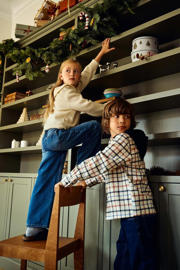 thumbnail: NAME IT KIDS wide leg jeans NKFROSE dark blue denim