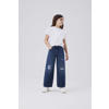 NAME IT KIDS wide leg jeans NKFROSE dark blue denim
