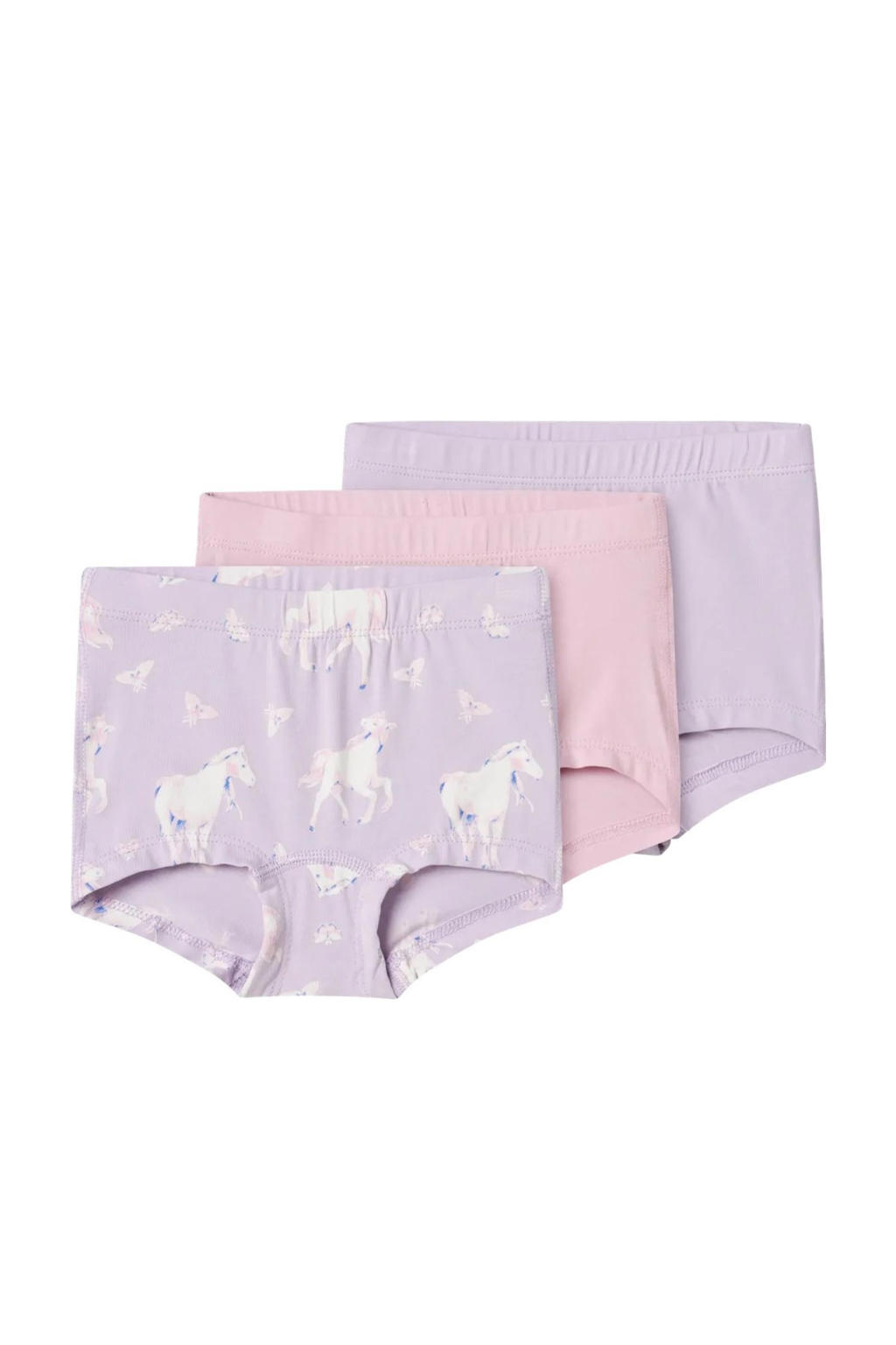 NAME IT MINI hipster NMFTIGHTS  - set van 3 lila/roze