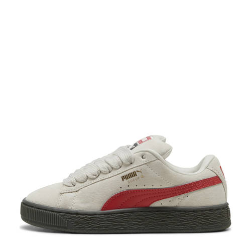 Puma Suede XL suede sneakers lichtgrijs/rood Jongens/Meisjes Suède - maat 36 afbeelding