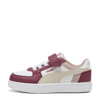 thumbnail: Oudroze jongens en meisjes Puma Caven 2.0 Block AC+ PS sneakers van imitatieleer met elastische veter- met klittenbandsluiting