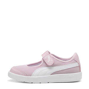 Courtflex V3 Lina V PS sneakers met opening en klittenband roze/wit