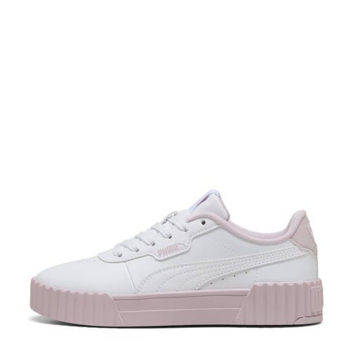 Puma Carina 3.0 Cutie sneakers wit/roze Jongens/Meisjes Imitatieleer Meerkleurig