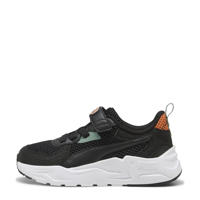 thumbnail: Zwart, groen en oranje jongens en meisjes Puma Trinity Lite MID 90s sneakers van mesh-pu/voering: mesh/voetbed: eva met elastische veter- met klittenbandsluiting
