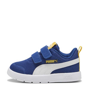 Courtflex V3 Mesh sneakers kobaltblauw/wit/geel