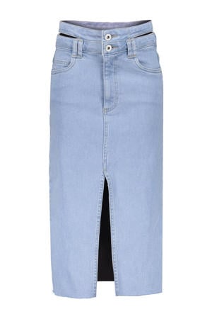 denim spijkerrok light blue denim