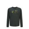JACK & JONES JUNIOR longsleeve JJSTYD CORP SPLASH met logo donkergroen