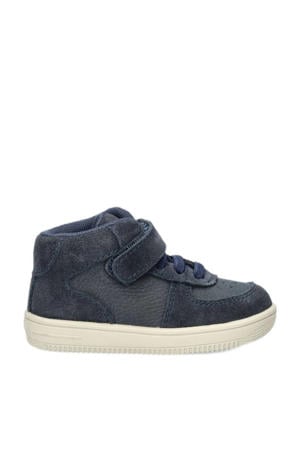 suède sneakers donkerblauw