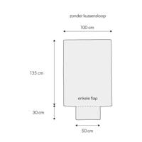 thumbnail: NOUS Kids basis dekbedovertrek ledikant - beige (100x135 cm)