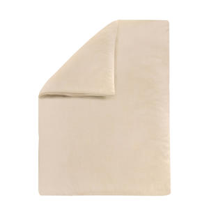 basis dekbedovertrek ledikant - beige (100x135 cm)
