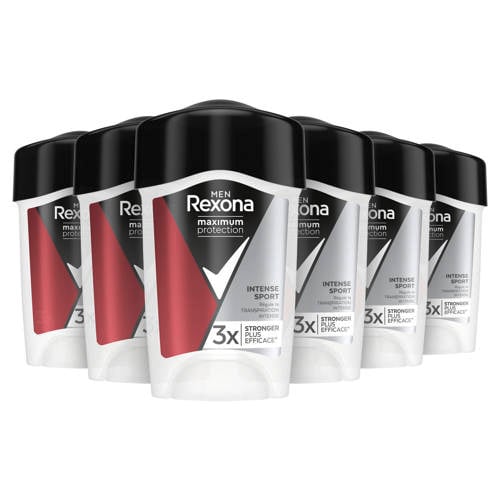 Rexona Men Maximum Protection Intense Sport anti-transpirant crème stick - 6 x 45 ml Deodorant