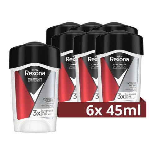 Rexona Men Maximum Protection Intense Sport anti-transpirant crème stick - 6 x 45 ml Deodorant