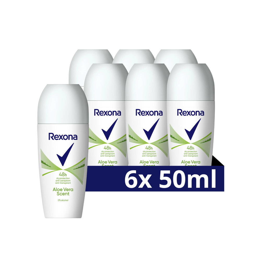 Rexona Women Aloë Vera anti-transpirant roller - 6 x 50 ml