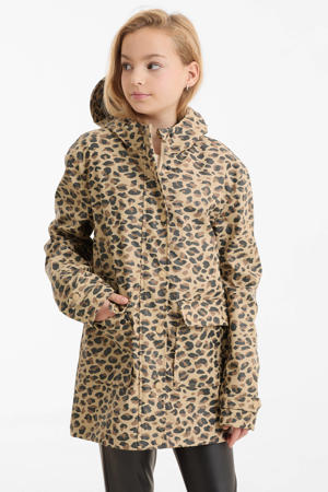 regenjas met capuchon panterprint