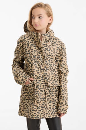 regenjas met capuchon panterprint
