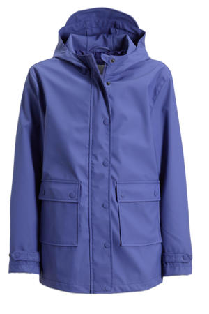 regenjas met capuchon paars