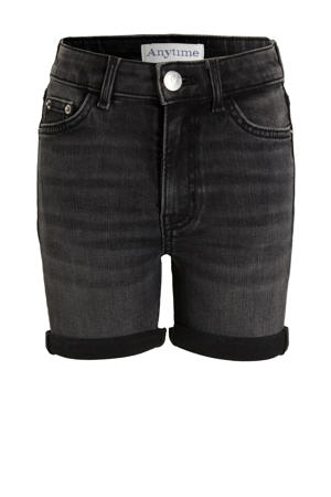 denim short grijs